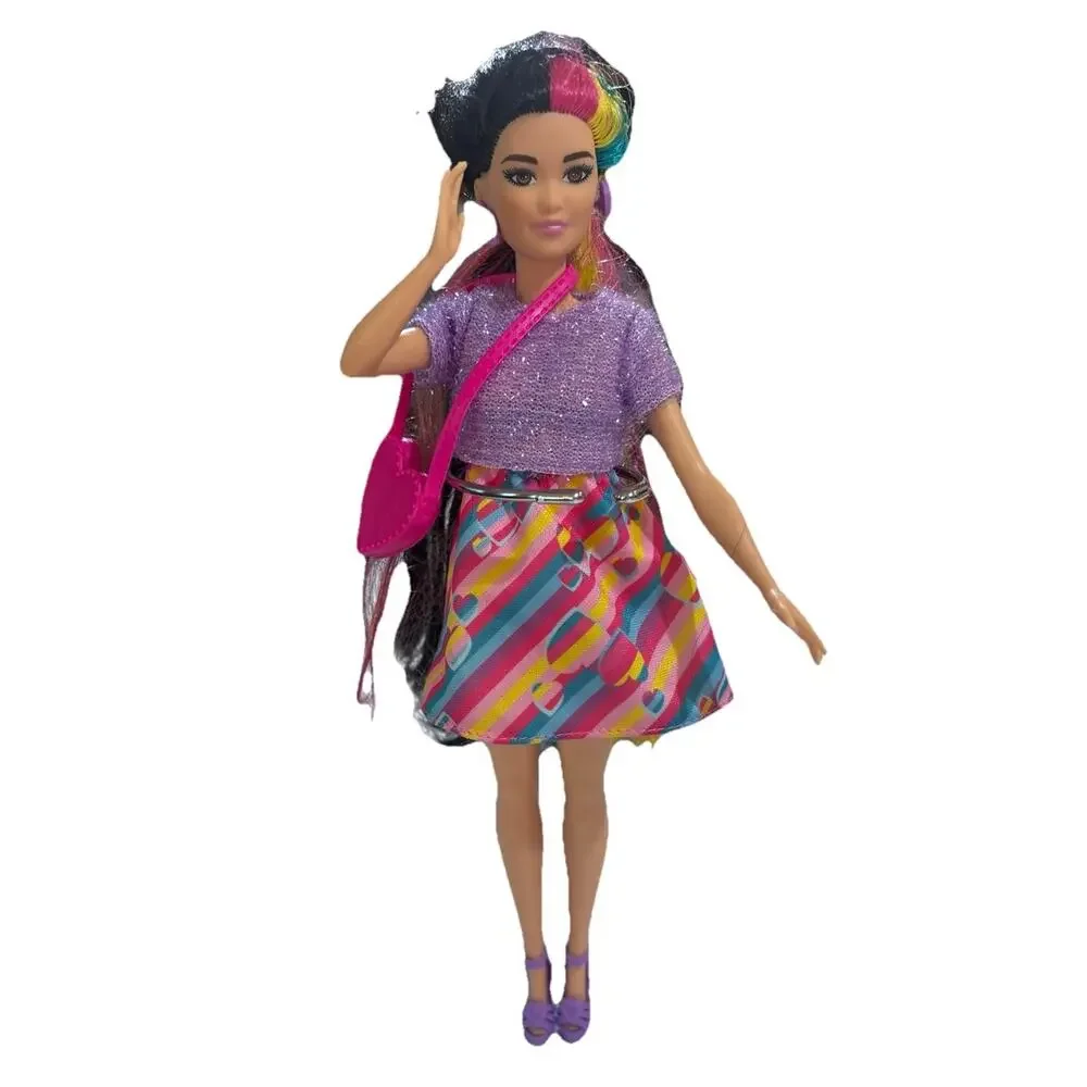 New Mattel Barbie Totally Hair 2021 Heart Themed Dress
